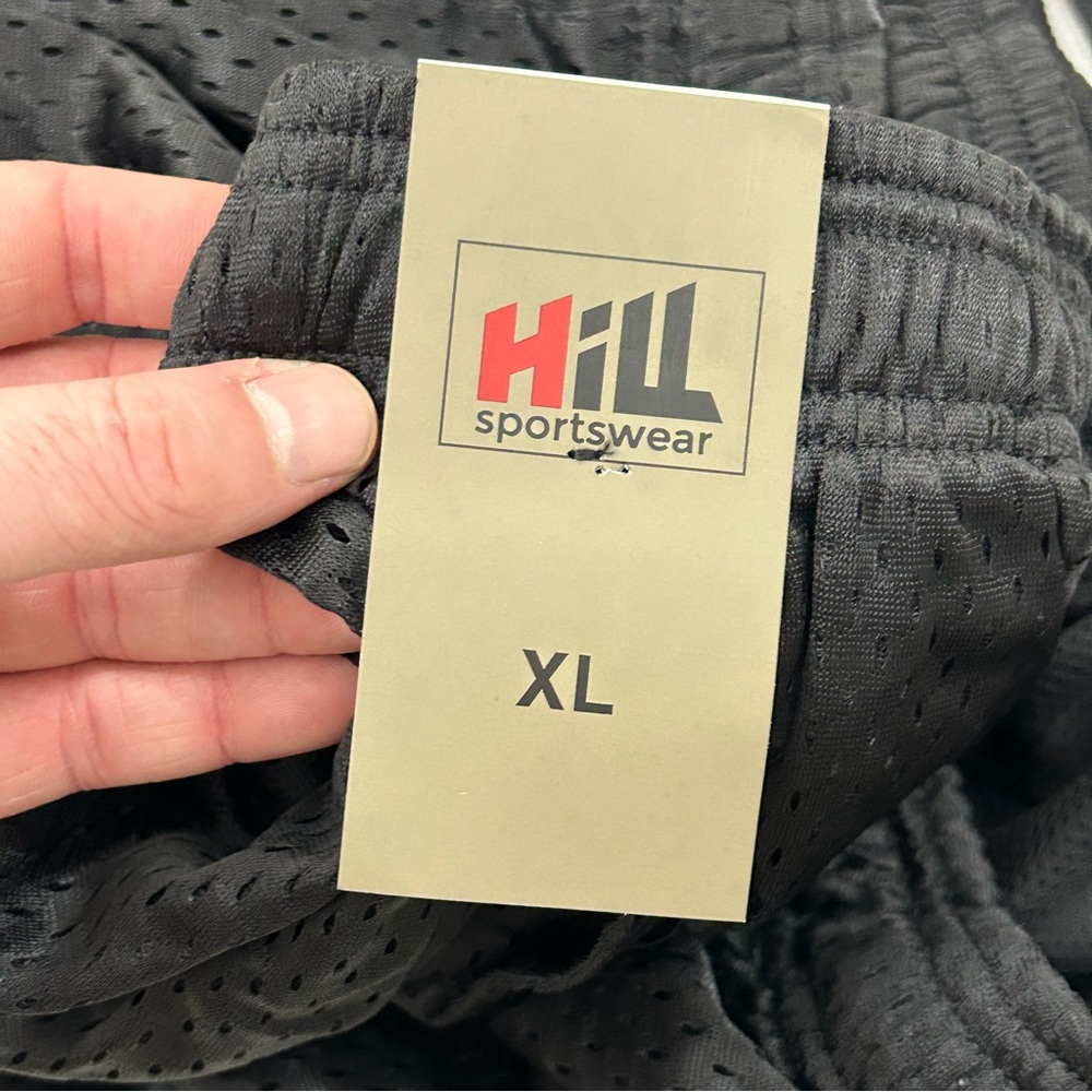 Hill Sportswear Black Mesh Athletic Basketball Active Gym Workout lounge Shorts - Picture 10 of 10